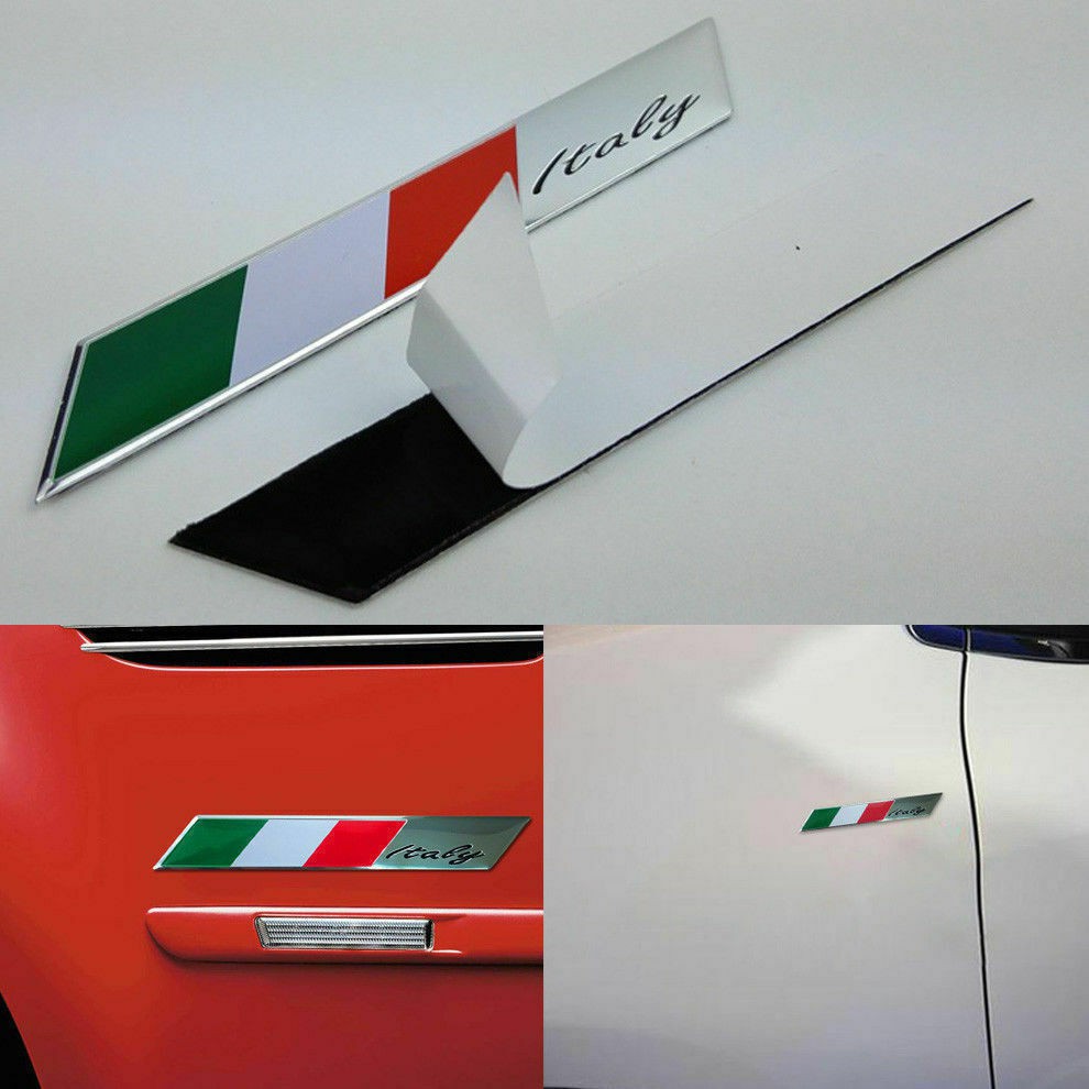 Stiker Mobil Motor / Stiker Bendera Italy Italia Strip/ Sticker Flag Premium