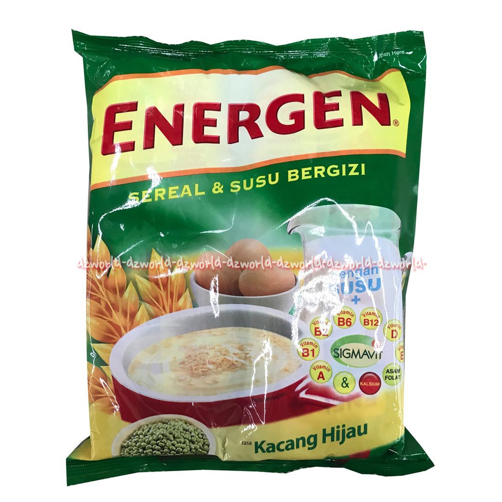 Energen Sereal Dan Susu Bergizi Rasa Vanila Minuman Cerael Instan 20Sachet