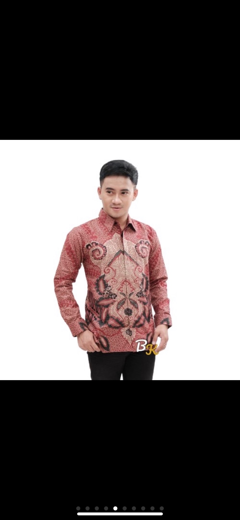 Baju Kemeja Batik Kantor Pria Lengan Panjang Fashion Solo Pekalongan Bw 113
