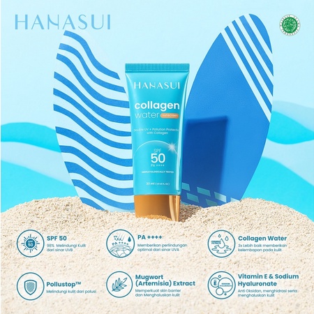 [ AURORA ] Hanasui Collagen Water Sunscreen 30ml SPF 50