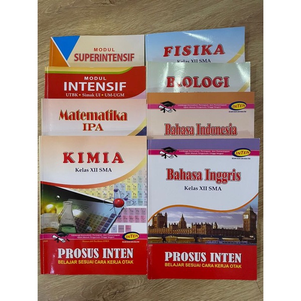 buku prosus inten saintek 2021 lengkap fisika kimia math biologi bahasa inggris intensif superintens