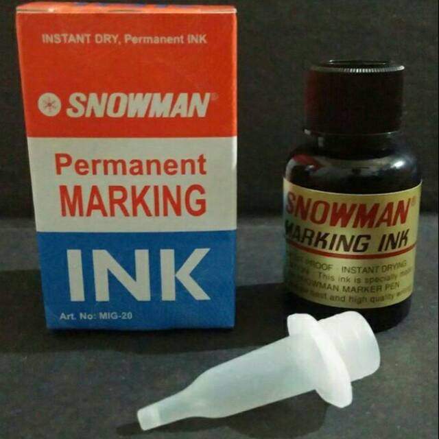 

Refill Spidol Permanent Snowman Hitam 1Lusin