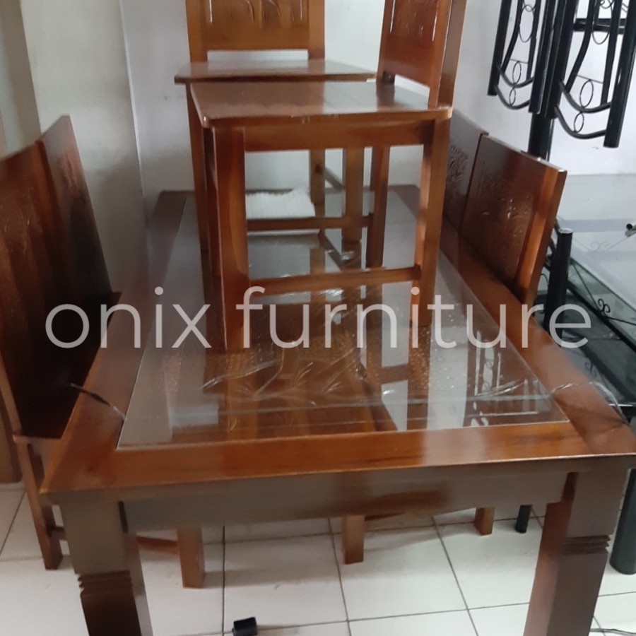 Meja Makan Jati 6 Kursi - Jepara