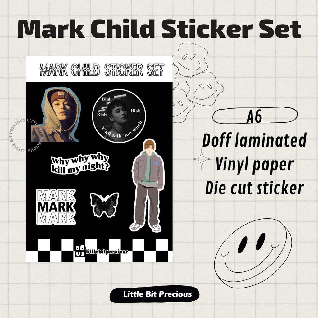 

Stiker NCT Dream Mark Lee Child Sticker NCT 127 Set