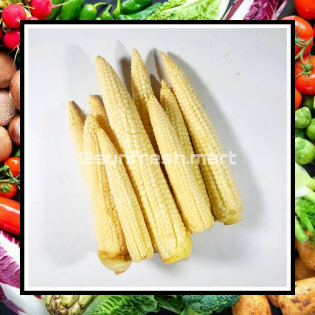 

Baby Corn / Jagung Putri / Jagung Muda / Putren / Janten 500 Gram