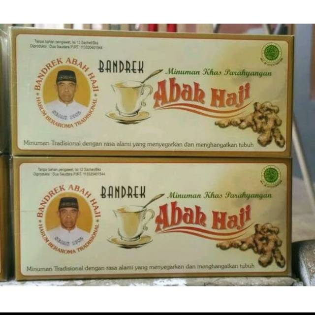 

Bandrek abah haji asli Ciwidey minuman khas Parahyangan isi @12 sachet / box