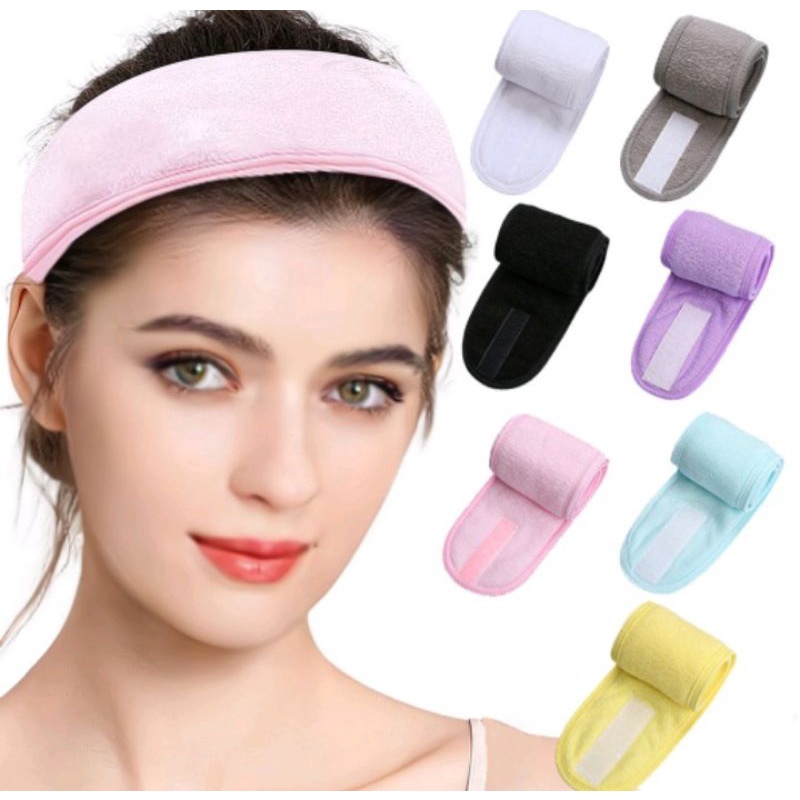 Bandana Facial Masker Head Band Bando Kepala Facial Mandi Makeup Kain