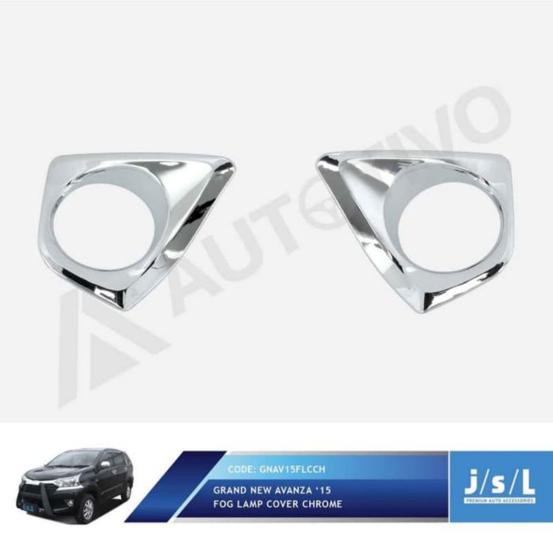 cover foglamp grand all new Avanza Xenia chrome jsl