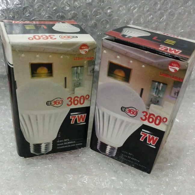 Lampu Led Bola Murah Hemat Merk 360 (3/5/7/9/12/15W)