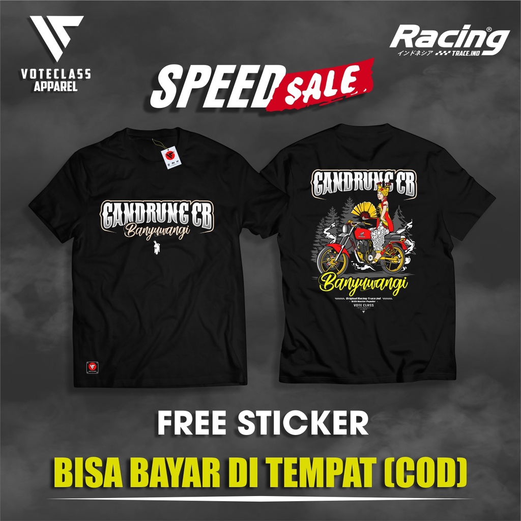 [BISA COD] Kaos Gandrung CB Banyuwangi kaos HONDA TRACE KAOS HONDA GENK KAOS MOTOR CB kaos HEREX Ori