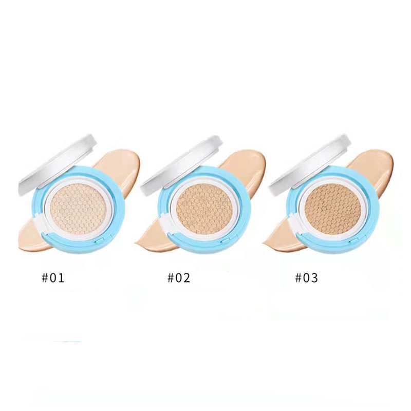 cod☜☞ready lembut BB cushion Blue BB Chusion lembut Waterproof D5078 lagilaku