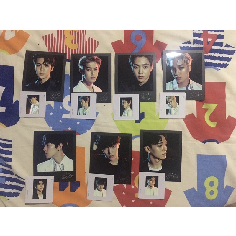 Polaroid exordium exo official set lay chen baekhyun kai xiumin suho sehun jongin junmyeon jongdae