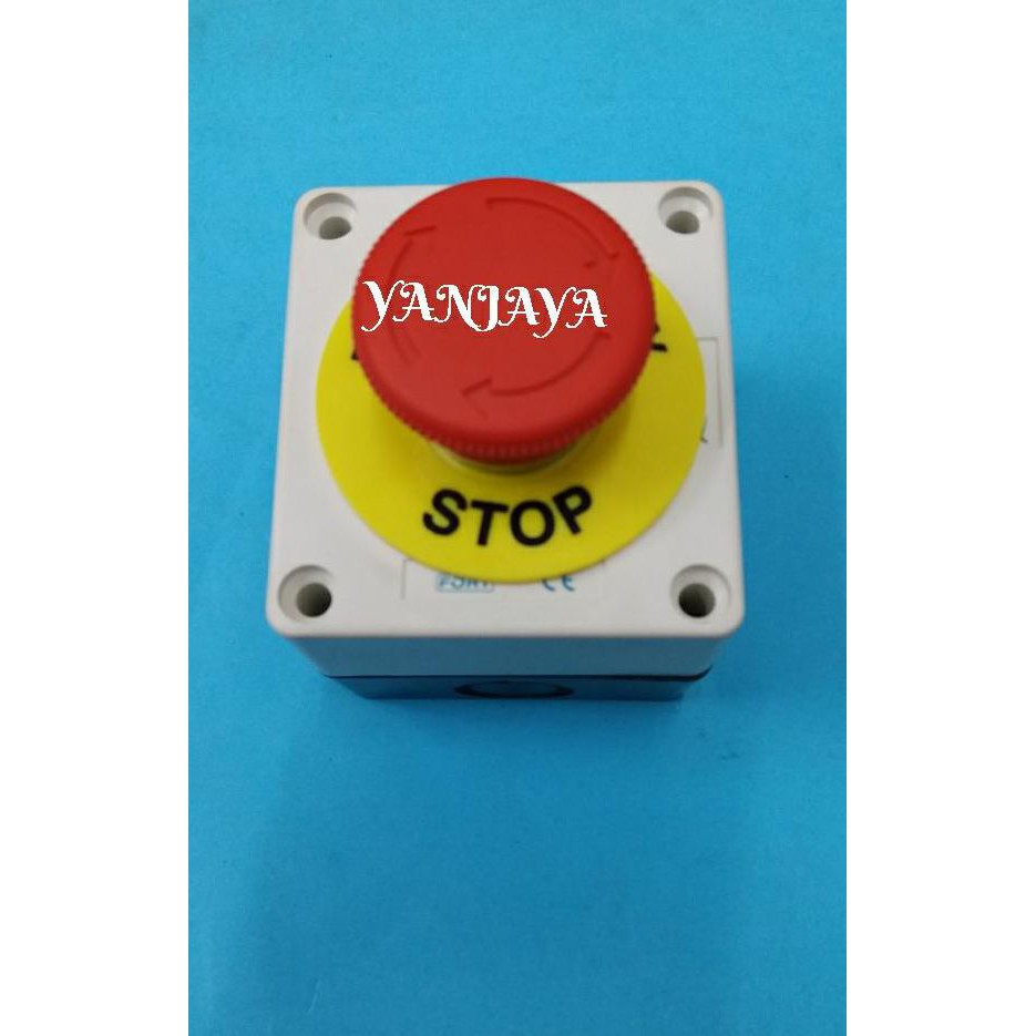 Emergency push button + box/emergency stop push button