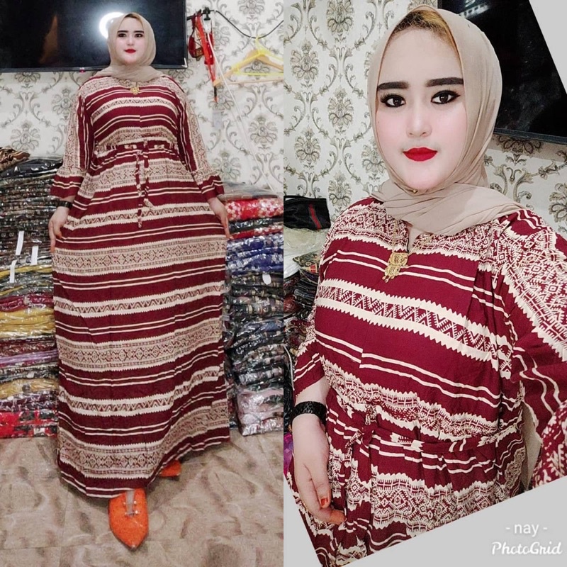 Gamis jumbo busui cabutan salur