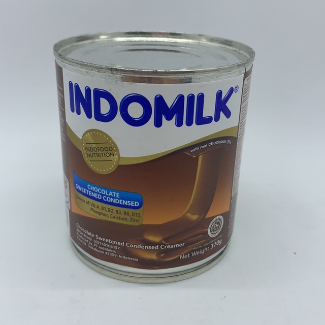 Indomilk Susu Kental Manis Coklat 370gr Kaleng barcode 8992702000063