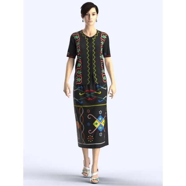 baju adat dayak tahol Kalimantan utara