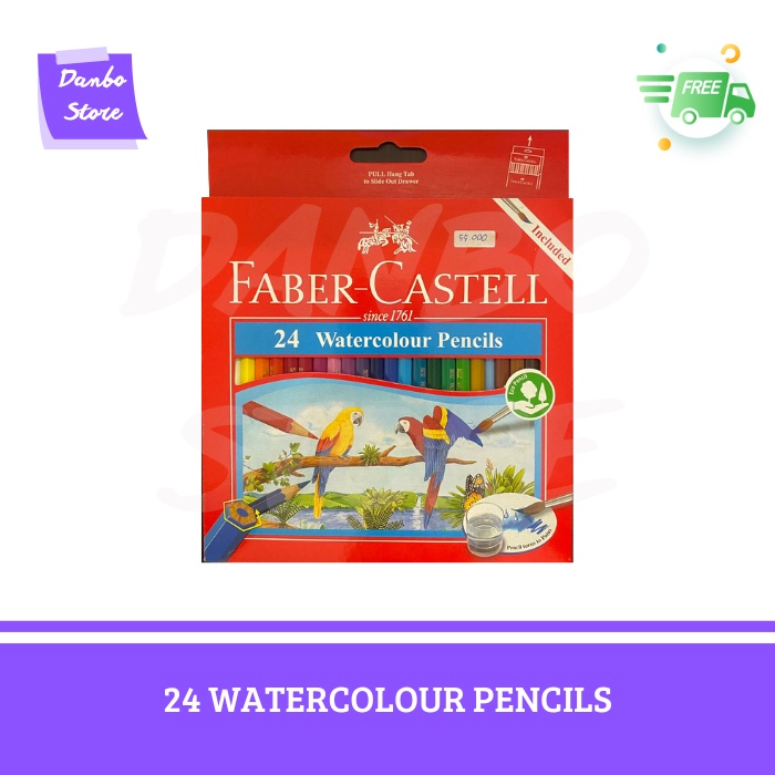 

FABER CASTELL 24 WATERCOLOUR PENCILS