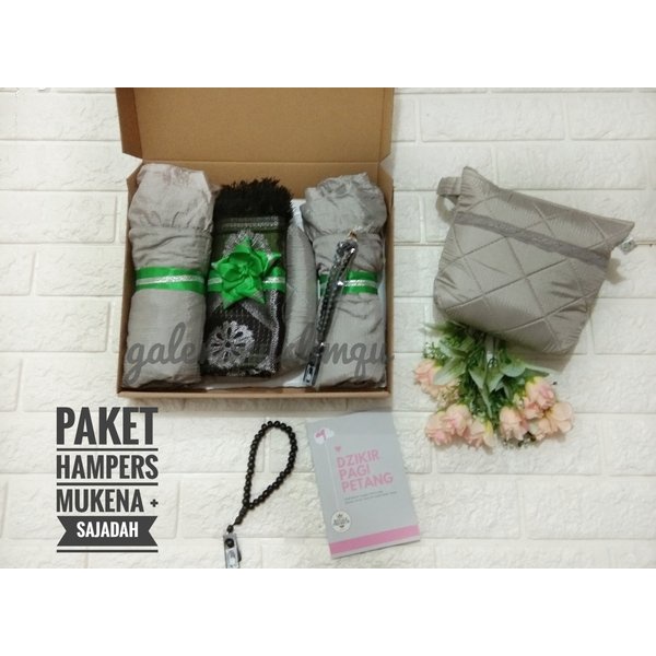 

Promo Paket Hampers Mukena dan Sajadah Paket Lebaran Mukena - Abu-abu