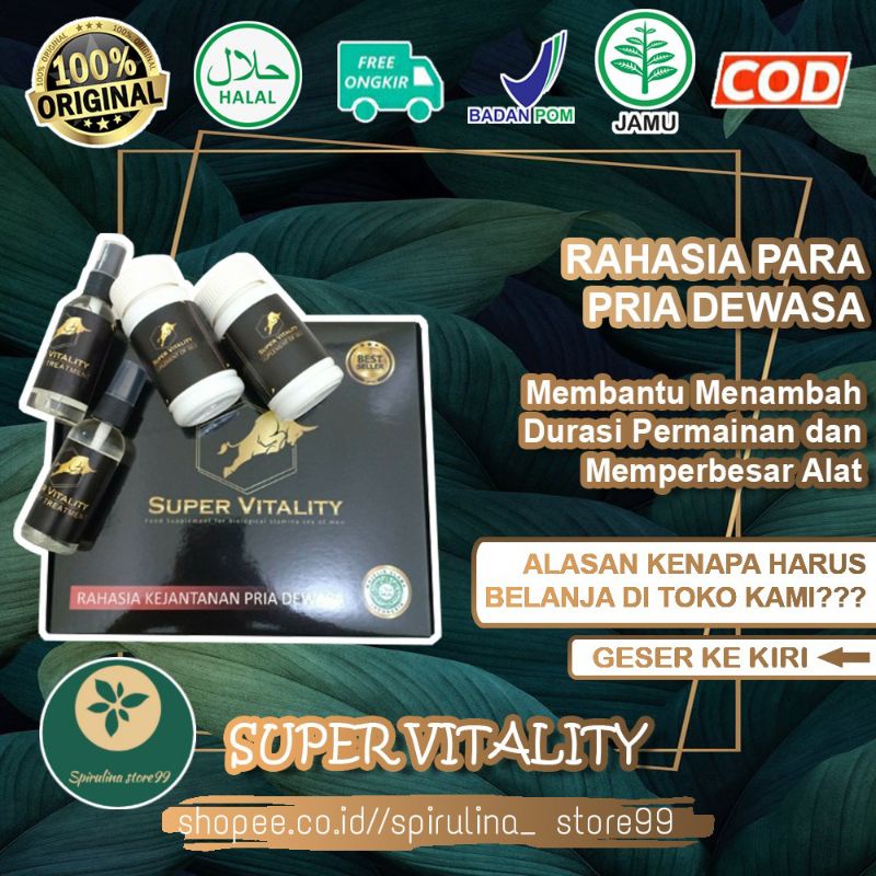 SUPER VITALITY ORIGINAL STAMINA PRIA DEWASA PAKET HORMON