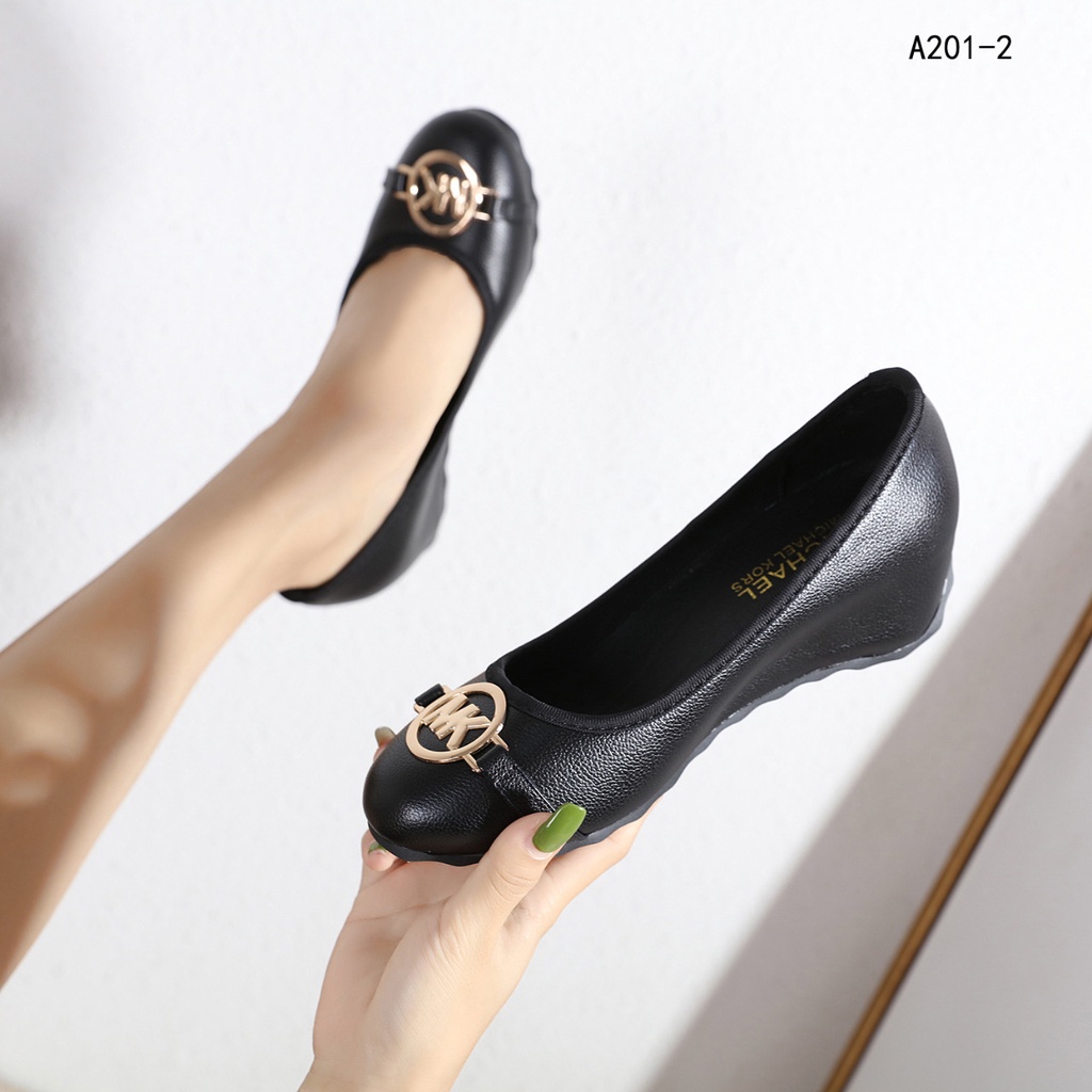 Leather Wedges Shoes #A201-2