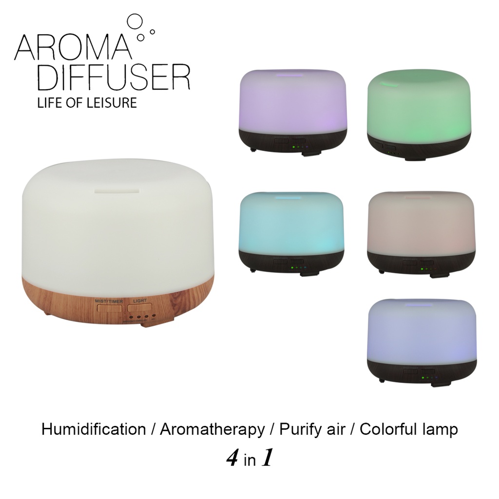 Humidifier Air 300ML Aromaterapi Difuser Model Alas Dengan Remote (TIDAK FREE OIL)-1