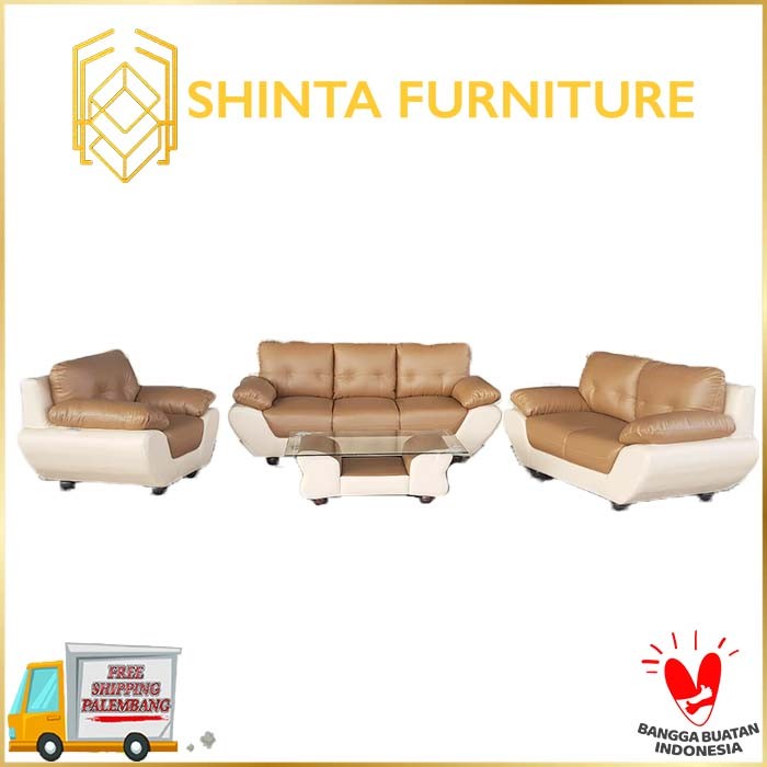 Sofa Minimalis Modern Barcelona + Meja / Sofa Premium / Sofa Tamu