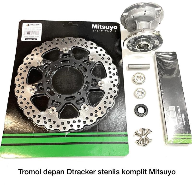 Tromol Depan KLX DTracker pnp CB GL set Piringan Cakram Floating Baut Ruji Stainless