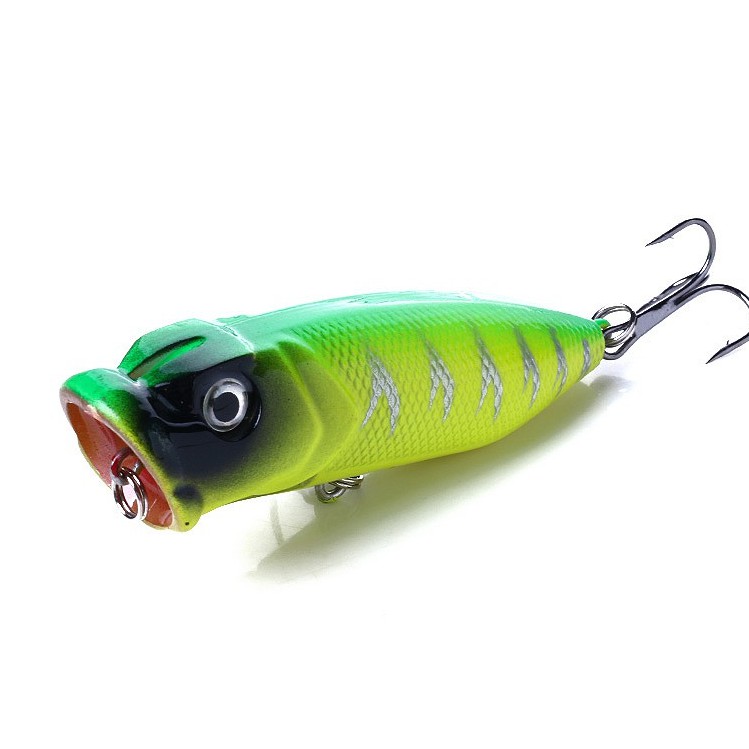 HENGJIA 6pcs 6.5cm/11.8g Umpan Popper Pancing Swimbait Minnow Lifelike Fishing Lure Bass Ikan Tackle