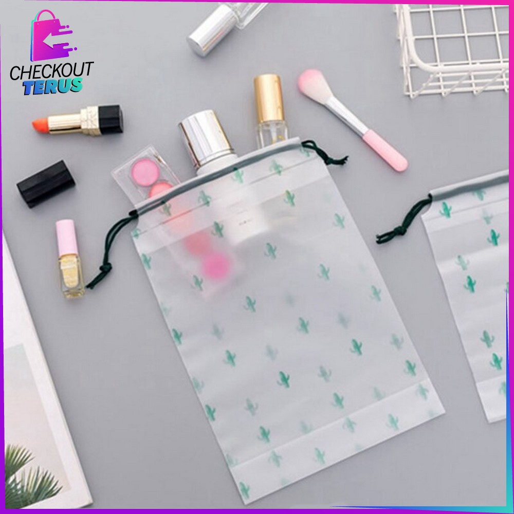CT C33 Travel Pouch Serbaguna Travel Bag Tempat Make up Kotak Penyimpanan Kosmetik Tas Serut Makeup Pouch Serbaguna