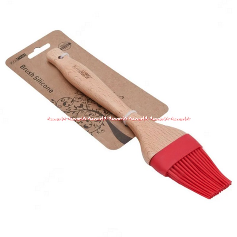 Krischef Brush Silicone Kuas Oles Kue Bumbu Dapur Bahan Plastik Warna Merah Red Kris Chef