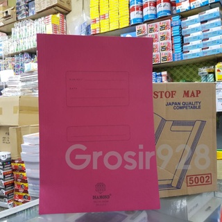 Jual Stopmap / Map Folder Folio Diamond 5002 Merah Tua / Merah Muda ...
