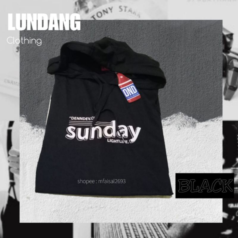 kaos kupluk lengan pendek