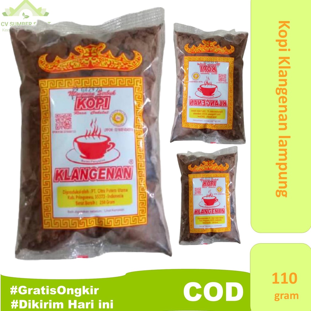 

Kopi Klangenan Lampung | Kopi Tubruk | Kopi bubuk Robusta 110 Gram