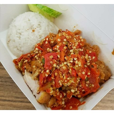 Nasi Box Paket Ayam Geprek  Crispy Halal Shopee Indonesia