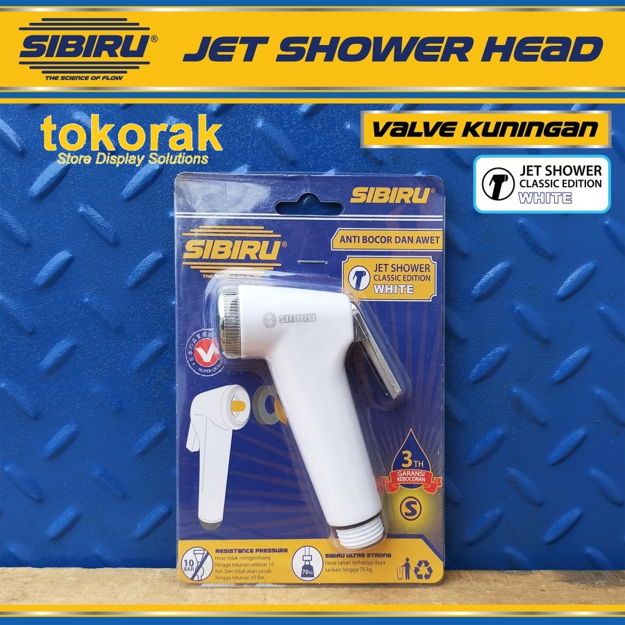 KEPALA JET SHOWER PUTIH SIBIRU - JET WASHER PVC - SEMPROTAN TOILET