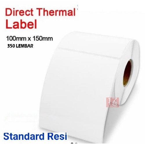 

LABEL TERLARIS KERTAS THERMAL 100mm x 150mm 350 pcs STICKER TEMPEL THERMAL
