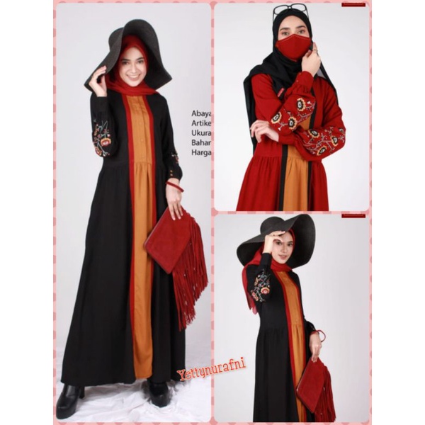 Baju Gamis Ori DANNIS A210804 Gamis Terusan Gamis Kekinian Dress Wanita