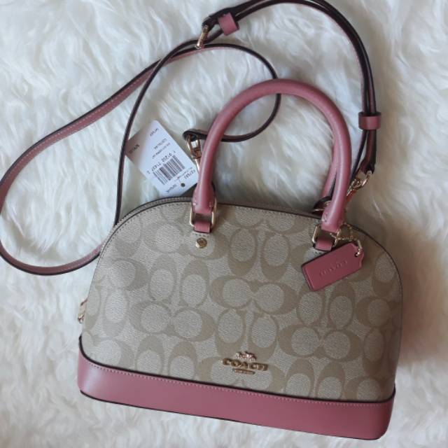 Coach Mini Sierra Khaki Vintage Pink - Tas Wanita
