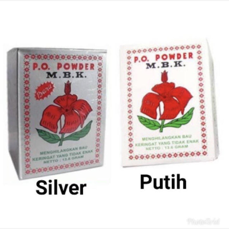 ❤️ MEMEY ❤️ MBK P.O Powder Putih | Bedak Silver Premium | Ecer