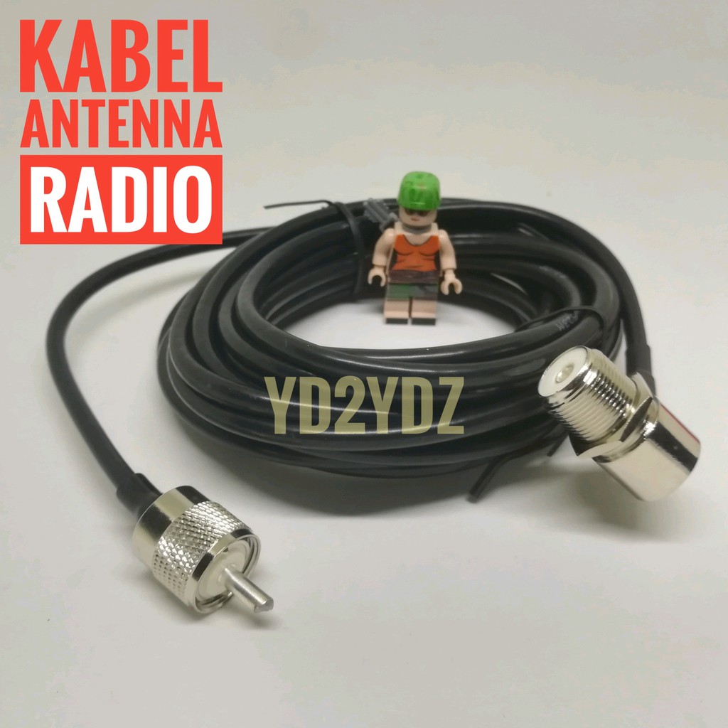 kabel antenna mobil radio rig antena coaxial 5meter 5 meter coaxial so239 pl259 uhf rg58 rg-58