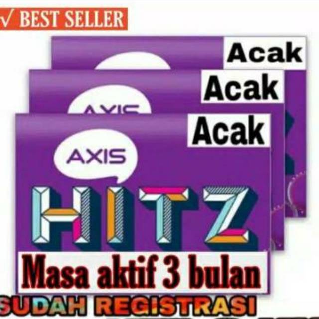 (promo) Perdana Axis aktif acak masih fresh 100 %
