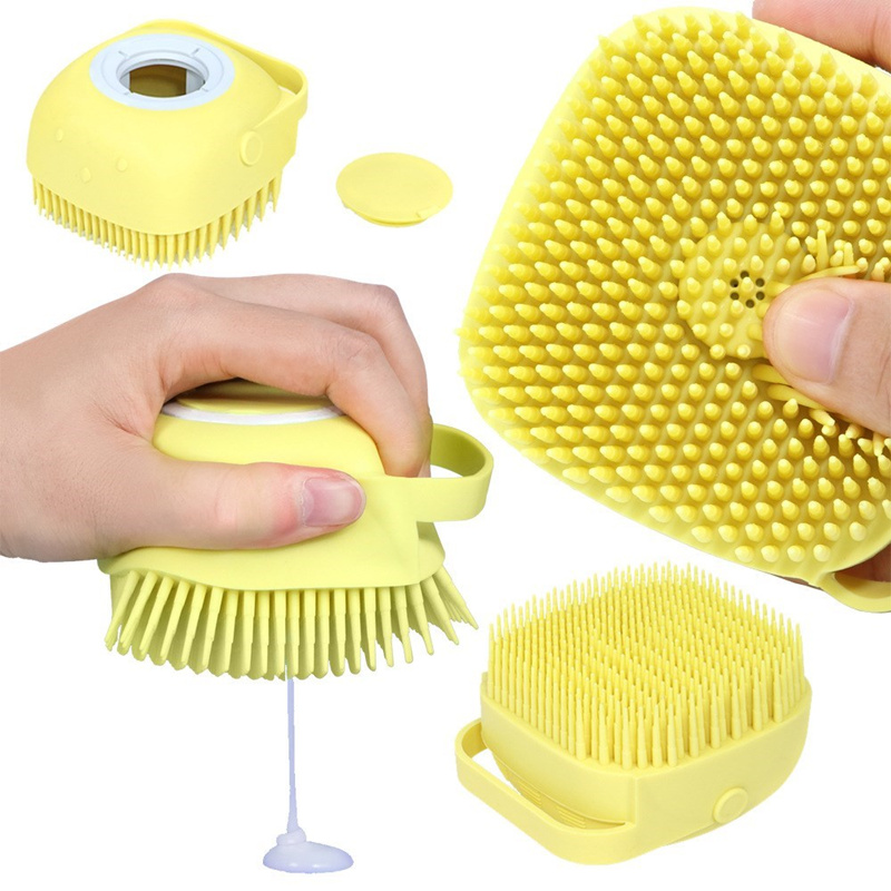 Soft Silicone Bath Brush  With Hooks / Baby Showers Cleaning Bath Brushes / Mud Dirt Remover Massage Back Scrub / Showers  Scrubber Skin Cleaning