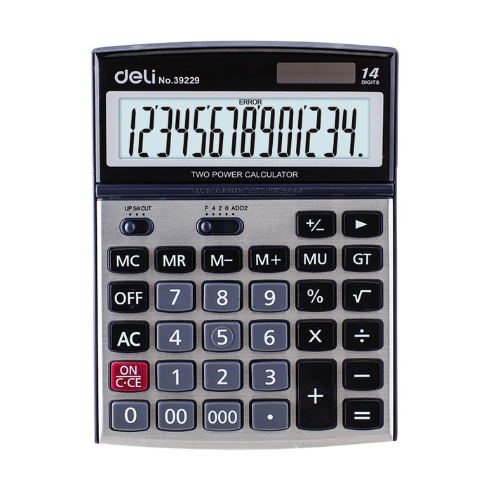 

Grosir Deli E39229 Dual power Calculator Elegan