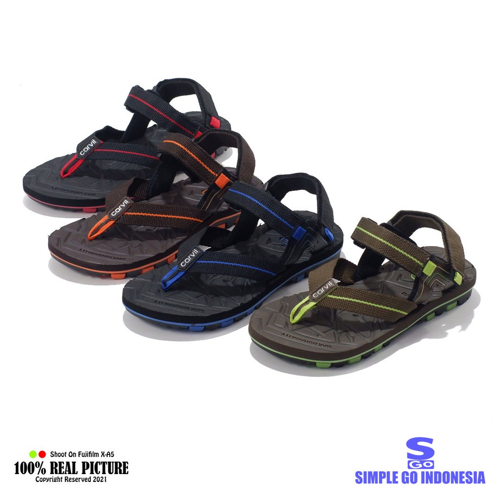 Carvil Garcia Pasific Sendal Gunung Japit Pria Original Sandal Casual Cowok