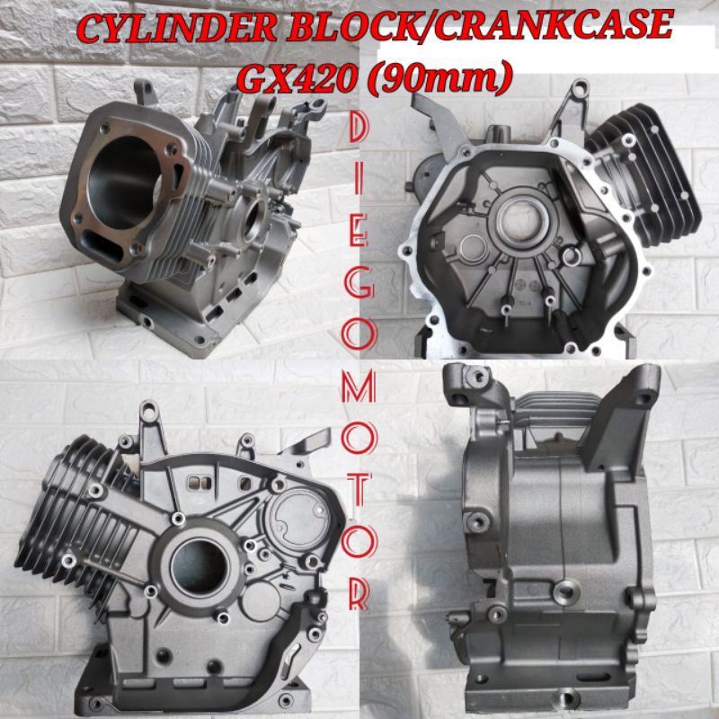 Cylinder blok crankcase blok mesin penggerak Honda GX420 16hp