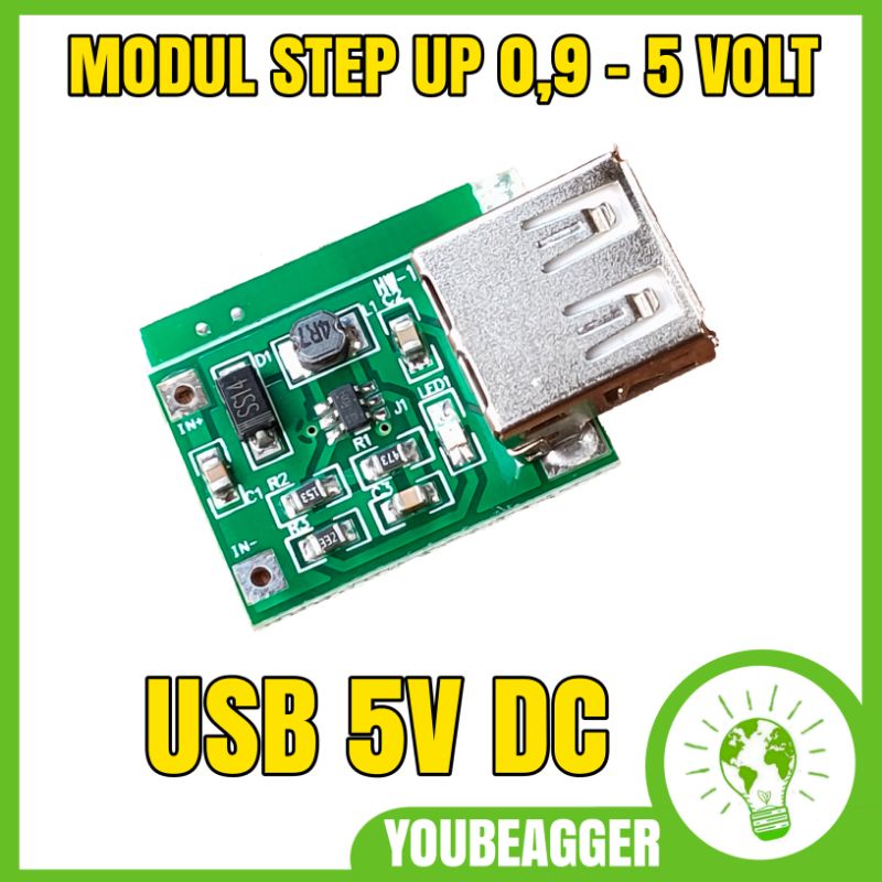 Modul Step up DC 0.9-5 V to USB 5V