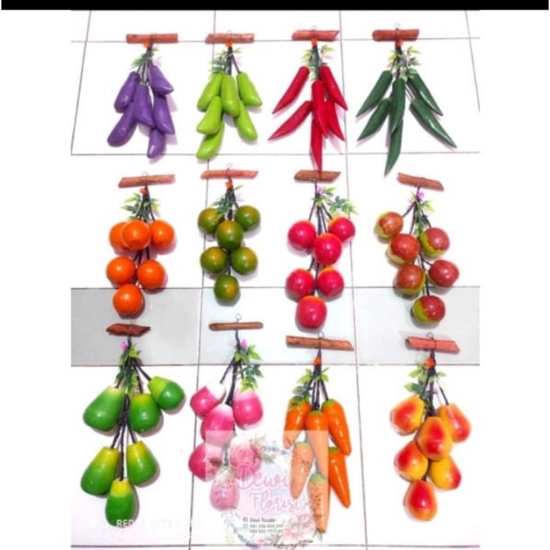 Hiasan Buah kayu gantung