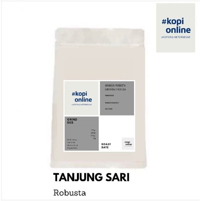 

ROBUSTA TANJUNG SARI 100GR/KOPI/COFFEE - BIJI