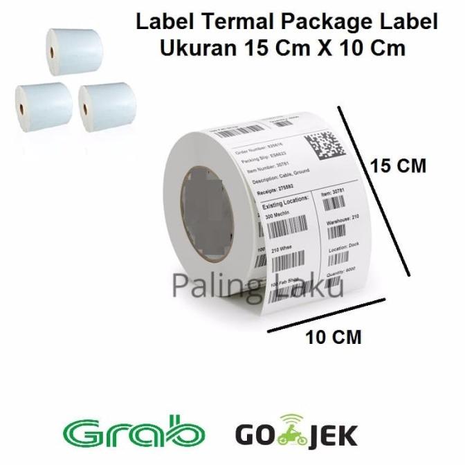 

Sticker Label Barcode Direct Thermal / Termal ukuran 10cmx15cm / 4x6