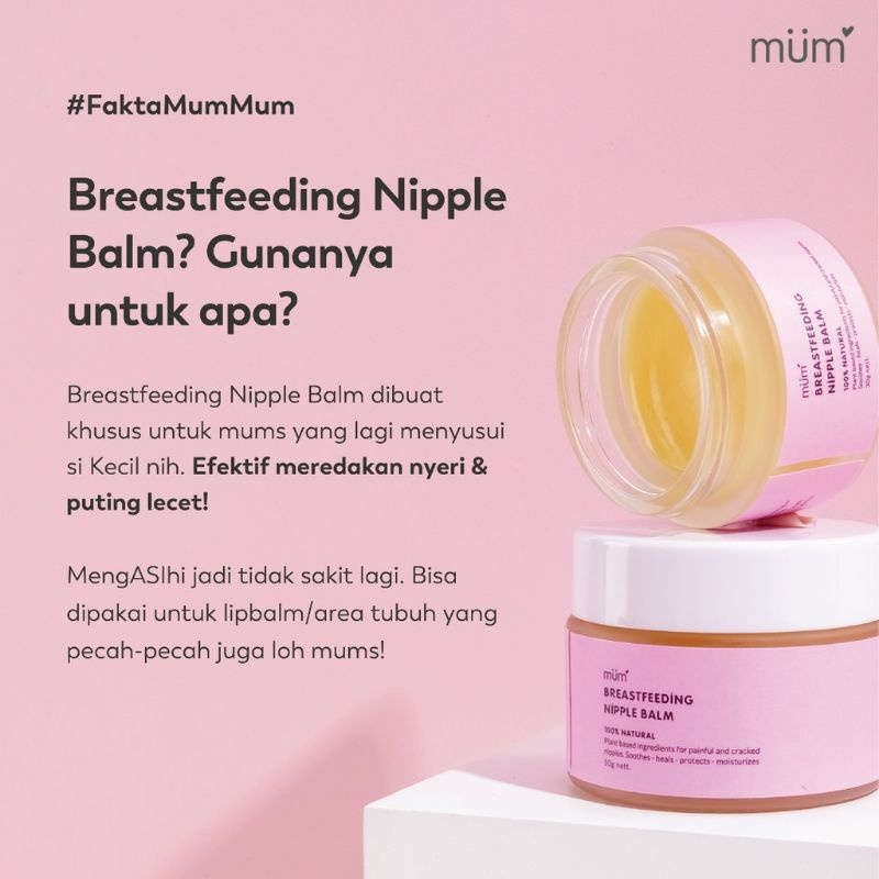 Mummum Breastfeeding Nipple Balm (Cream/ Krim) - Salep Puting Lecet Ibu Menyusui